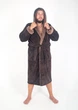 Халат махровий чоловічий 2XL коричневий (4002) - зображення 1