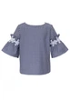 Блузка для девочки Sly 137/S/19 синий в клетку 152 - изображение 4