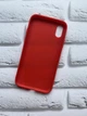 Силиконовый матовый чехол на iPhone X/Xs :: Красный - изображение 3