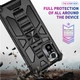 Чохол Shockproof Shield для Xiaomi Redmi Note 10 Pro бампер протиударний з підставкою Black - зображення 5
