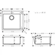 Мойка кухонная Hansgrohe S51 S510-F450/43312380 (43312380) - изображение 5
