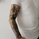 Временный водостойкий тату-рукав TATTOOSHKA "Дорога времени" TQB-023-2 - изображение 3