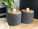 Кошик для зберігання ZHDANOVA BAGS&HOME круглий сірий з кришкою - зображення 3