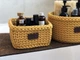 Квадратний кошик для зберігання ZHDANOVA BAGS&HOME колір гірчиця - зображення 3