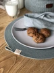 Сервировочный коврик подставка под тарелку ZHDANOVA BAGS&HOME эвкалиптовый зелёный - изображение 4