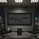 Картина Холстович AK-47 30х60 см. Картина для офісу, вітальні, спальні, інтер'єру, подарунок чоловікові на день народження - зображення 1