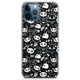 Чохол силіконовий для Apple IPhone 12 Pro епл айфон 12 про від Lex Altern (Чорний кіт скелет, Хеллоуїн, гот) - зображення 2
