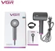 Профессиональный мощный фен VGR-V400 1800-2000 ВТ, с турбо потоком воздуха для сушки и укладки волос - изображение 1