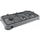 Плита настольная газовая на 3 конфорки, таганок Domotec MS-6603 Black - изображение 1