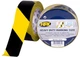Самоклеющаяся лента HPX Heavy Duty Marking для маркировки пола усиленная 48 мм x 33 м Желто-Черная (TB5033) - изображение 1
