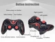 Джойстик игровой WIRELESS CONTROLLER T3/X3 беспроводной с поддержкой Bluetooth 3,0 Черно-Красный (11447) - изображение 6