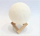 Ночник 3D аккумуляторная Луна Светильник 5 режимов 5 цветов 3D Moon Touch USB - изображение 2