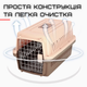 Переноска Для Кошек и Собак Контейнер 48*32*30 см Для Авиа Перевозок Животных с Металлическими Креплениями и Дверью + Замок до 9 кг - изображение 3