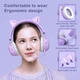 Ігрові навушники Onikuma X11 з мікрофоном та LED RGB підсвічуванням котячі вушка провідні Purple - зображення 5