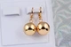 Сережки Xuping Jewelry кульки 2.8 см золотисті - зображення 1