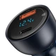 Автомобильное зарядное устройство Baseus Particular Digital Display QC+PPS Dual Quick Charger 65W с кабелем 1m 100W (TZCCKX-0G) Gray - изображение 3
