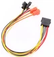 Перехідник для кулера MOLEX -> 6шт 3/4 30 см фанхаб pin hub CASE FAN (761788904) - зображення 2
