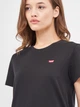 Футболка хлопковая женская Levi`s Perfect Tee 39185-0008 XXS Черная (5400599189714) - изображение 4