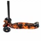 Самокат Scooter со световым эффектом Черно-оранжевый 6900065246617 - изображение 3