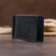 Стильный зажим для денег без застежки GRANDE PELLE 11294 Черный - изображение 8