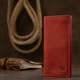 Кожаное женское матовое портмоне GRANDE PELLE 11512 Красный - изображение 7