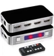 HDMI комутатор свитч на 4 порти Addap HVS-04 чотирьохнаправлений відео переключатель 4К з підтримкою ARC срібний (7766) - зображення 2