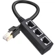 Разветвитель - сплиттер на 3 разъема Addap ES-01, для соединения через RJ45 Ethernet порт - изображение 1