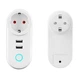 Розумна WiFi розетка з керуванням через смартфон Digital LIon IS02, з 2 USB портами, 16А - зображення 4