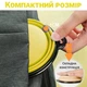Дорожная складная силиконовая миска для собак Smart Pet, на 0,25 л, Yellow - изображение 6