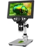 Цифровий мікроскоп на штативі GAOSUO G1200HDB, з 7" LCD екраном і підсвічуванням, збільшення до 1200X, з акумулятором - зображення 4