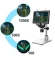 Мікроскоп цифровий з 7" дюймовим LCD екраном та підсвічуванням GAOSUO G1200HD, зі збільшенням до 1200X, живлення від мережі - зображення 8