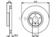 BOSCH диск гальмівний передн. BMW X5 E70 (34862) Bosch (0986479436) - зображення 6