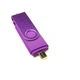 Флеш накопитель Jaster двухсторонняя 64GB OTG USB 2.0 microUSB фиолетовая - изображение 5