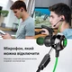Проводные игровые наушники с вибромотором геймерская гарнитура с микрофоном для ПК компьютера телефона смартфона ноутбука Plextone G50II Green - изображение 8