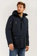 Зимняя мужская парка с мехом Finn Flare A19-22014-101 down fill темно-синяя 2XL - изображение 2