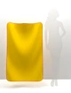 Полотенце из микрофибры для спорта и туризма 80*160 см EMMER Yellow, XL - изображение 2