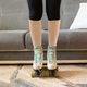 Компрессионные гольфы на молнии Zip Sox от варикоза для улучшения кровообращения (бежевые, M) - изображение 9