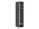 Невелика шафа з полицями та штангою для спальні 50 Flex Black Red White 50x240x66 (F57-SZAFA_ZESTAW_86) 137045 - зображення 3