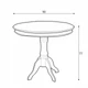 Стіл Rimini Livin Hill 90x77x90 (RIMINI 116) 137129 - зображення 2