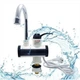 Водонагреватель проточный FAUCET Кран мгновенного нагрева воды электрический 3кВт с LCD-дисплеем Нижнее подключение Белый с черным( V 1775 ) - изображение 1
