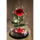 Троянда в колбі з LED підсвічуванням Rose of Love квітка-нічник вічна троянда 17 см Red - зображення 5