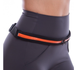 Спортивная сумка на пояс для бега Runbag на два отделения Черно - Оранжевая - изображение 2