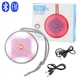Компактная портативная Bluetooth колонка TG-607 GREY Цветомузыка с разными режимами (радио, флешка, блютуз) - изображение 2
