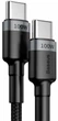 Kabel Baseus Cafule Type-C to Type-C PD2.0 100W5A 20V2 m Czarny/Szary (CATKLF-ALG1) - obraz 1