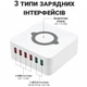 Док-станция с беспроводной зарядкой на 6 портов Digital Lion MCS-E6 | мультизарядное устройство с поддержкой быстрой зарядки, 75 W - изображение 5