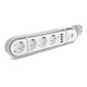 Сетевой фильтр LDNIO SE4432, 4 Розетки + 4 USB, 2 м, сечение 3х0,75мм, White, Box - изображение 1