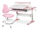 Комплект Ergokids парта TH-320 та крісло Y-400 оббивка рожева / накладки на ніжках рожеві TH-320 W/PN + Y-400 PN - зображення 1