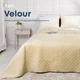 Покривало ТЕП Velour Ромб круглый Бежевое Двуспальное 180х240 см Велюр (2000008658942/4-00516_22456) - изображение 2
