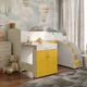 Кровать-комната 80х180 см Bed Room 5 + Стол Viorina-Deko белый/желтый (ДСП/Ламинированная ДСП) - зображення 1