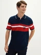 Мужское поло LC Waikiki Southblue в полоску M Синее (LCW polo-7799) - изображение 6